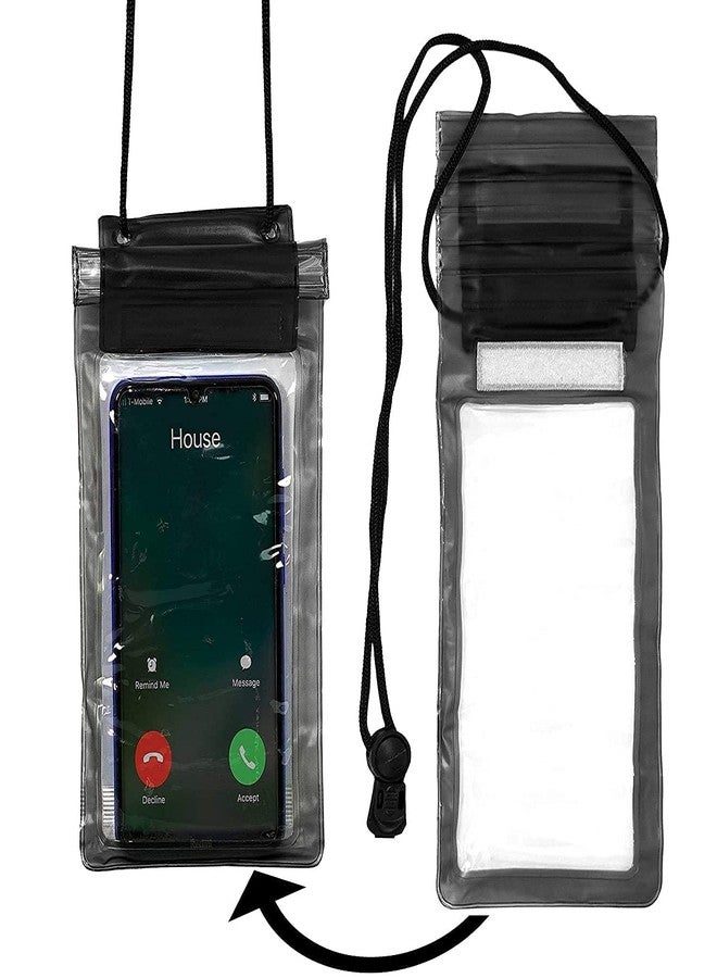 جراب ماديا العالمي المقاوم للماء للهواتف المحمولة، مناسب لأجهزة آيفون، سامسونج، بيكسل، شاومي، وموتو حتى 7 بوصات، مقاوم للثلج والأوساخ والماء، مناسب للمطر والسباحة، لون عشوائي، 5 قطع - Image 5